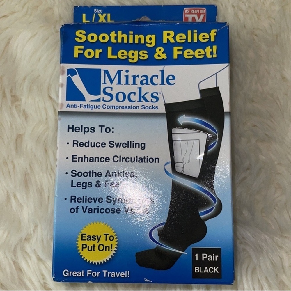 Miracle Black Compression Socks - Picture 3 of 5